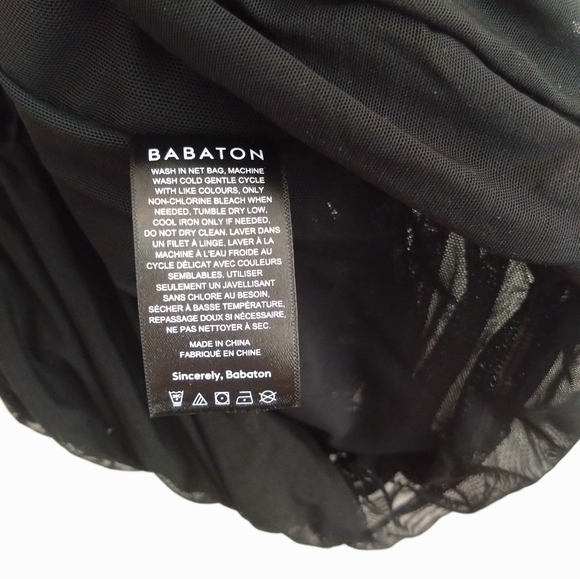 Babaton Black Luxor Bodycon Dress Women's Size 6 - Picture 6 of 13